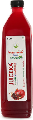 

Juiceka Pomegranate Fruit Drink With Alovera Pulp 1 LTR Pack Of 4 Bottles(4 x 1000 ml)