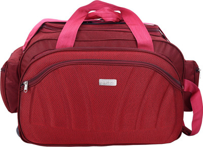 

Sibia (Expandable) Expandable Unisex Polyester 35 litres Red lightweight Waterproof Travel Duffle Bag With Roller Wheels Travel Duffel Bag(Red)