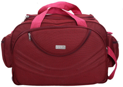 

Sibia (Expandable) Expandable Unisex Polyester 35 litres lightweight Waterproof Travel Duffle Bag With Roller Wheels(Red) Travel Duffel Bag(Red)
