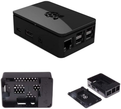 

REES52 Black New Case for Raspberry Pi Model B/ 2/3 Educational Electronic Hobby Kit