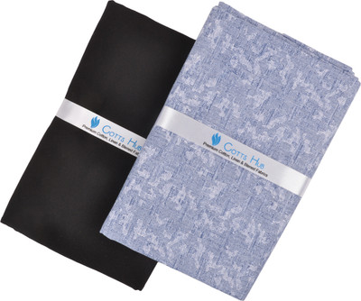Cotts Hub Cotton Blend Printed Shirt & Trouser Fabric(Semi Stitched)
