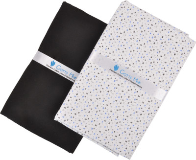 Cotts Hub Cotton Blend Printed Shirt & Trouser Fabric(Semi Stitched)