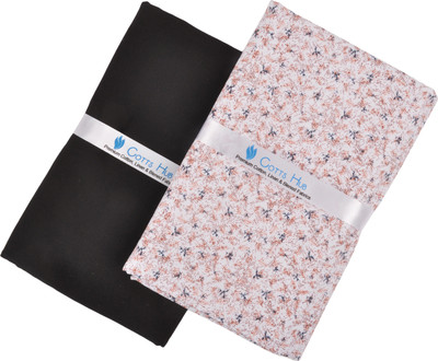 Cotts Hub Cotton Blend Printed Shirt & Trouser Fabric(Semi Stitched)