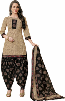 Reya Cotton Blend Printed Salwar Suit Material(Unstitched)