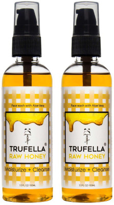 

Trufella Moisturising Raw Honey & Aloe Facewash - For Dry, Oily, Damaged, Sensitive Skin - TWIN PACK Face Wash(200 ml)
