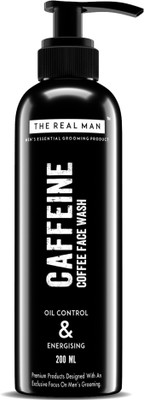 

THE REAL MAN Oil Control & Energising Caffeine Coffee Face Wash 200ml. With Extract of Aloe Vera & Natural Brown Coffee. Face Wash(200 ml)
