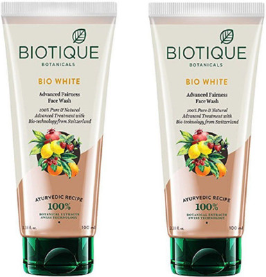 

BIOTIQUE BIO WHITE ADVANCED FAIRNESS FACE WASH FOR ALL SKIN TYPES 100ml Face Wash(200 ml)