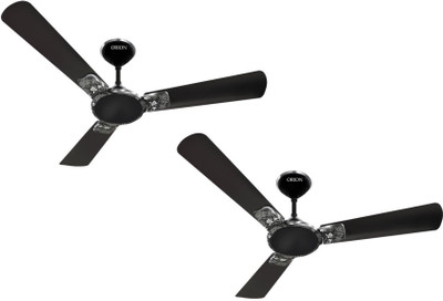 

Orion Premium 1200mm Indigo Black Highspeed 400RPM Pack of 2pc 3 Blade Ceiling Fan(Red, Pack of 2)