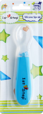 

1st Step SILICONE SPOON - Food Grade Plastic(Blue)