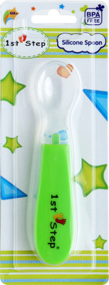 

1st Step SILICONE SPOON - Food Grade Plastic(Green)