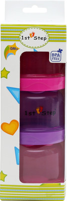 

1st Step MILK POWDER CONTAINER - Food Grade Plastic(Pink, Purple)
