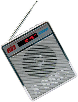 

CRETO L-413 Best Quality Sound Fm/Radio Supports USB pen-drive, aux memory card FM Radio(Silver)
