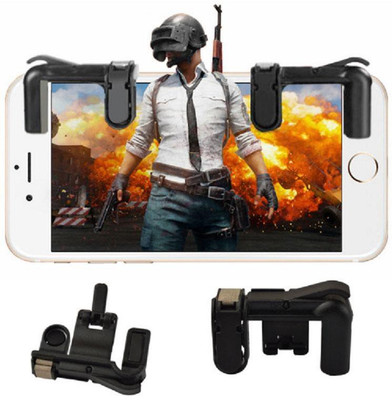 

SCORIA PUBG Mobile Game Controller, Gamers Yard 1 Pair Sensitive Game Triggers for PUBG/Knives Out/Rules of Survival L1R1 Game Joysticks Gamepad for Android iOS Phones (1 Pair) Gaming Accessory Kit(Black, For Android, iOS)