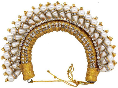 

Bueno Hair Gajra, Stylish Hair Gajra For Wedding, Gajra For Hair For Bride, Artificial Gajra For Women And Girls, Pack of 1 Hair Accessory Set(White, Gold)