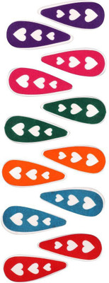 

Abhi Glossy Colourful Designed Stickers - 12 Pcs Tic Tac Clip(Multicolor)