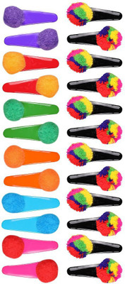 

Abhi Combo of Woolen Thread Balls Design - 24 Pcs Tic Tac Clip(Multicolor)