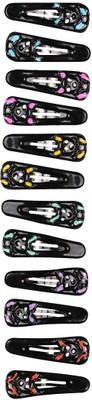 

Abhi Glossy Small Cartoon Designed - 12 Pcs Tic Tac Clip(Black)