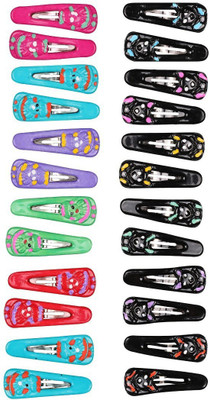 

Abhi Glossy Small Cartoon Designed - 24 Pcs Tic Tac Clip(Multicolor, Black)