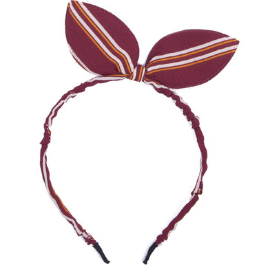 

Chooz Designer Studio Ears Head Band and Ribbons Hair Band Multi-function Bunny Rabbit Ear Hair Band Polka Dot Bunny Band Head Band Bunny Ears Party Accessory Hair Band Head Band, Hair Band(Red)