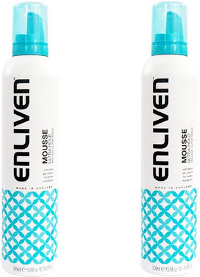 

Enliven Pro-V Ultra Hold Mousse 300ml Pack Of 2 Hair Mousse(600 ml)