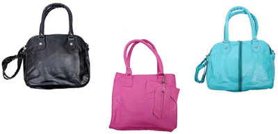 

Starlet Hand-held Bag(Black, Pink, Blue), Black;blue;pink