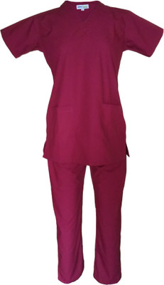 

LOYAL NEEDS Scrub suit Female FSVMG-S Shirt, Pant Hospital Scrub(Magenta S)