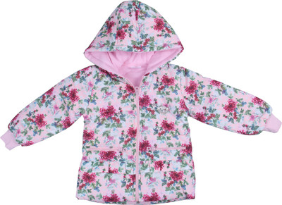 

Yes Kids Full Sleeve Floral Print Baby Girl's Jacket, Pink