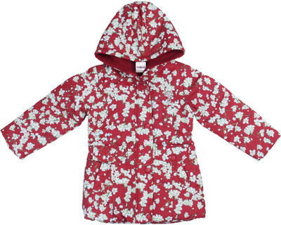 

Yes Kids Full Sleeve Floral Print Baby Girl's Jacket, Red