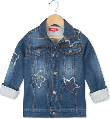 

Olele Full Sleeve Solid Baby Boys & Baby Girls Denim Jacket, Blue