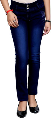 ORIEX Slim Girls Dark Blue Jeans
