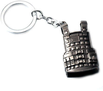 eShop24x7 PUBG Bulletproof Vest Hot Game Playerunknown's Battlegrounds Fortnite Metal KeyChain Key Ring Key Chain