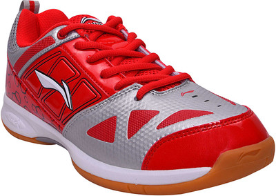 

Li-Ning Boys & Girls Lace Badminton Shoes(Multicolor, Red