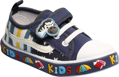 

Little Soles Boys & Girls Velcro Sneakers(Dark Blue, Navy blue