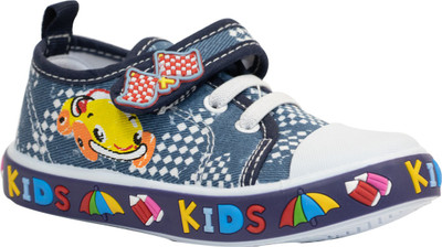 

Little Soles Boys & Girls Velcro Sneakers(Dark Blue, Navy blue