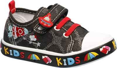 

Little Soles Boys & Girls Velcro Sneakers(Black