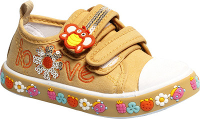 

Little Soles Boys & Girls Velcro Sneakers(Gold