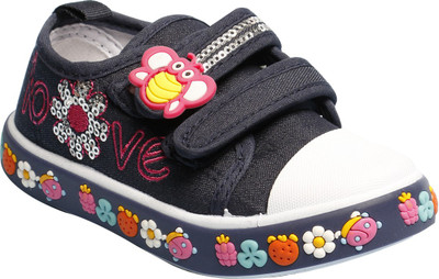

Little Soles Boys & Girls Velcro Sneakers(Dark Blue, Navy blue