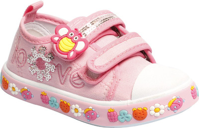 

Little Soles Boys & Girls Velcro Sneakers(Pink
