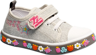 

Little Soles Boys & Girls Velcro Sneakers(Silver