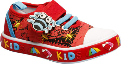 Little Soles Boys & Girls Velcro Sneakers(Red