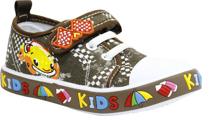 

Little Soles Boys & Girls Velcro Sneakers(Brown
