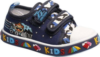

Little Soles Boys & Girls Velcro Sneakers(Dark Blue, Navy blue