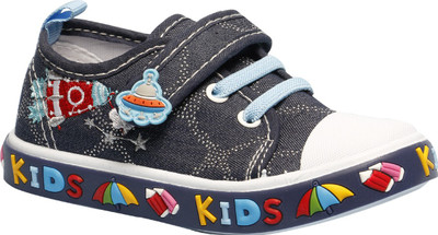 

Little Soles Boys & Girls Velcro Sneakers(Dark Blue, Navy blue