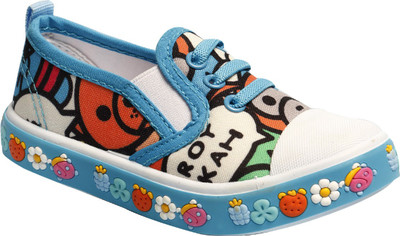 Little Soles Boys & Girls Slip on Sneakers(Blue