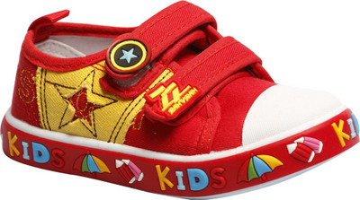 

Little Soles Boys & Girls Velcro Sneakers(Red