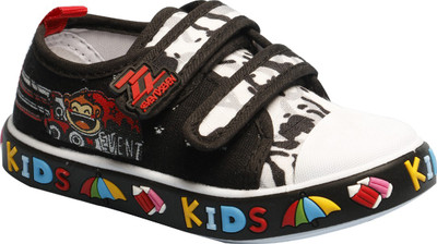 

Little Soles Boys & Girls Velcro Sneakers(Black