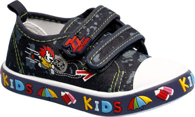 

Little Soles Boys & Girls Velcro Sneakers(Dark Blue, Navy blue