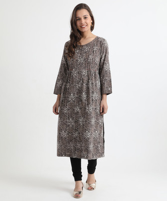 fabindia-women-printed-a-line-kurtamulticolor