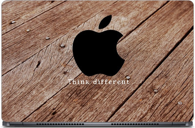 

punix Black Apple Logo on Wood Exclusive High Quality Laptop Decal, laptop skin sticker 15.6 inch (15 x 10) Inch new Vinyl Laptop Decal 15.6