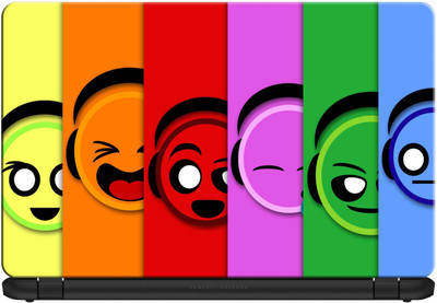 

doodad Smileys Removable Vinyl Skin Laptop Decal 15.6